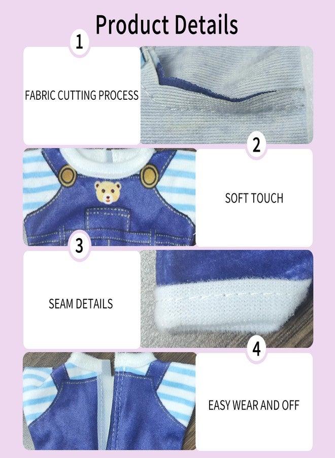 Voccim Doll Clothes for 17cm Dolls - Adorable 17cm/15cm Clothes Compatible with Accessories, 12 Pieces Fashion Dolls Outfits for Collecting, Keychains Pendants, Birthday Gift - Image 4